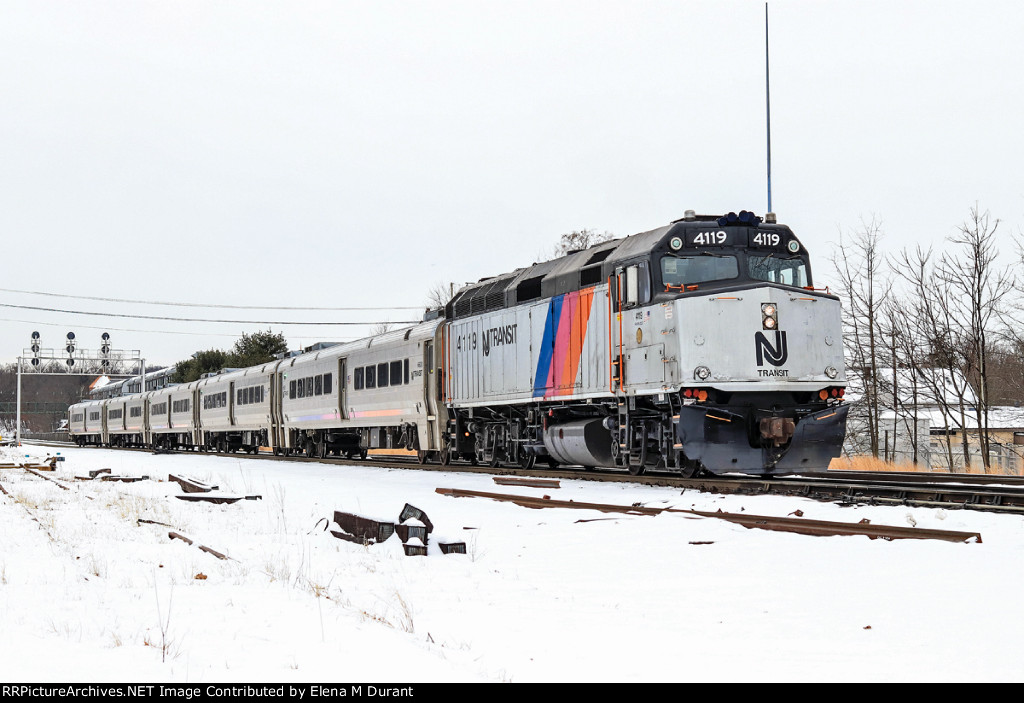 NJT 4119 on train 1249